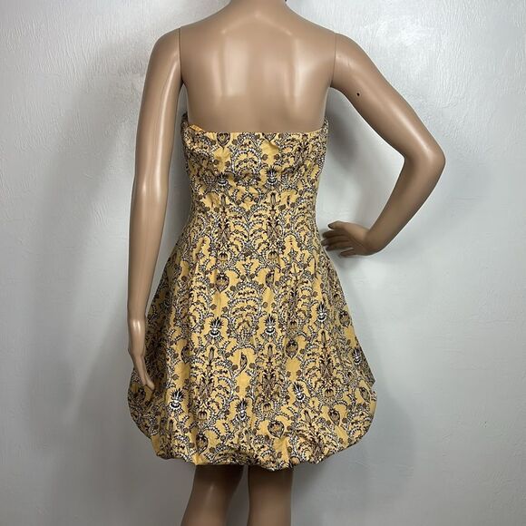 Plenty by Tracy Reese Anthropologie Strapless Printed Mini Dress Size 6 - Picture 3 of 8